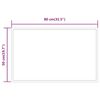 vidaXL LED Bathroom Mirror 80x50 cm
