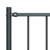 vidaXL Fence Panel with Posts Powder-coated Steel 1.81x1.25 m Anthracite