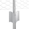 vidaXL Fence with Post Silver 0.6 x 10 m Steel