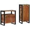 vidaXL Bathroom Furniture Set with Drawer 2 pcs Solid Reclaim Wood