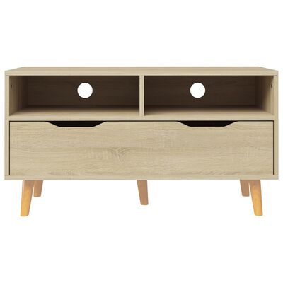 vidaXL TV Cabinet Sonoma Oak 90x40x48.5 cm Engineered Wood