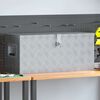 vidaXL Aluminium Box 80x30x35 cm Silver
