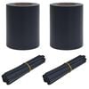 vidaXL Garden Privacy Screens 70 x 0.19 m PVC Dark Grey