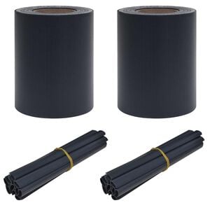 vidaXL Garden Privacy Screens 70 x 0.19 m PVC Dark Grey