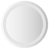 vidaXL LED Bathroom Mirror Transparent &Oslash; 40 cm Tempered Glass