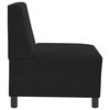 vidaXL Modular Sofa Unit Armless Black 55 x 74 x 82 cm Velvet