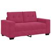 vidaXL Sofa 3 pcs Wind Red Velvet