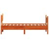 vidaXL Bed Frame without Mattress Wax Brown 100x200 cm Solid Wood Pine
