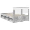 vidaXL Bed Frame Concerte Grey 135 x 190 cm Engineered wood
