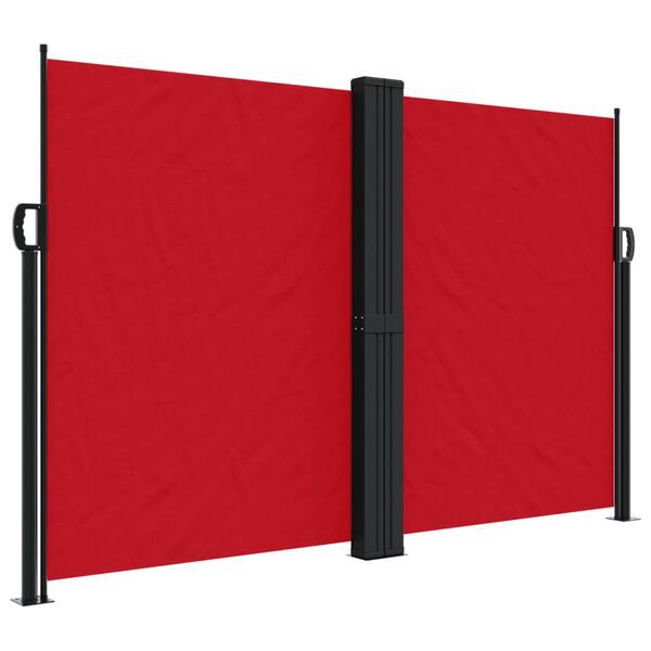 vidaXL Retractable Side Awning Red 160x600 cm