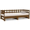 vidaXL Pull-out Day Bed without Mattress Honey Brown 2x(90x190) cm