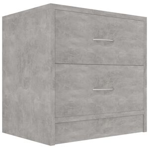 vidaXL Bedside Cabinet Concrete Grey 40x30x40 cm Engineered Wood