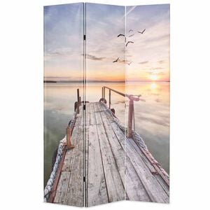 vidaXL Folding Room Divider 120x170 cm Lake