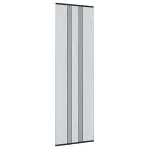 vidaXL Insect Door Screen with Mesh Curtain Black polyester