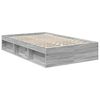 vidaXL Bed Frame Grey Sonoma 120 x 200 cm Engineered wood