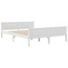 vidaXL Bed Frame without Mattress Solid Pinewood White 140x200 cm