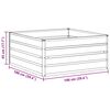 vidaXL Garden Raised Bed Light Brown 100 x 100 x 45 cm