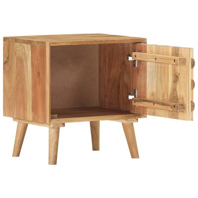 vidaXL Bedside Cabinet 42x35x45 cm Solid Acacia Wood