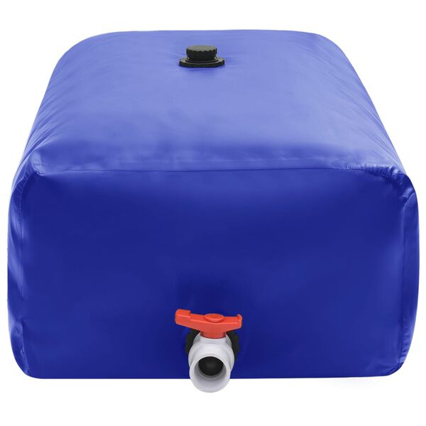 vidaXL Water Tank with Tap Foldable 1000 L PVC