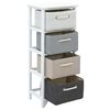 vidaXL Storage Cabinet 4 Drawers Wood