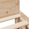 vidaXL Bed Frame without Mattress with Headboard 90x200 cm Solid Wood Pine