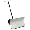 vidaXL Snow Shovel | Silver, Black | Galvanised Metal, Rubber | Compact