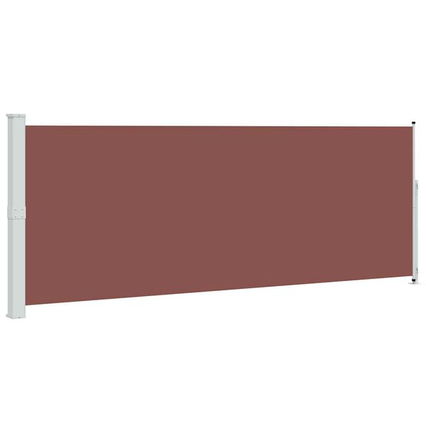 vidaXL Patio Retractable Side Awning 180x500 cm Brown