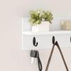 vidaXL Wall-Mounted Coat Rack White 40 x 10.5 x 18 cm Engineered wood