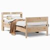 vidaXL Bed Frame without Mattress 75x190 cm Small Single Solid Wood Pine