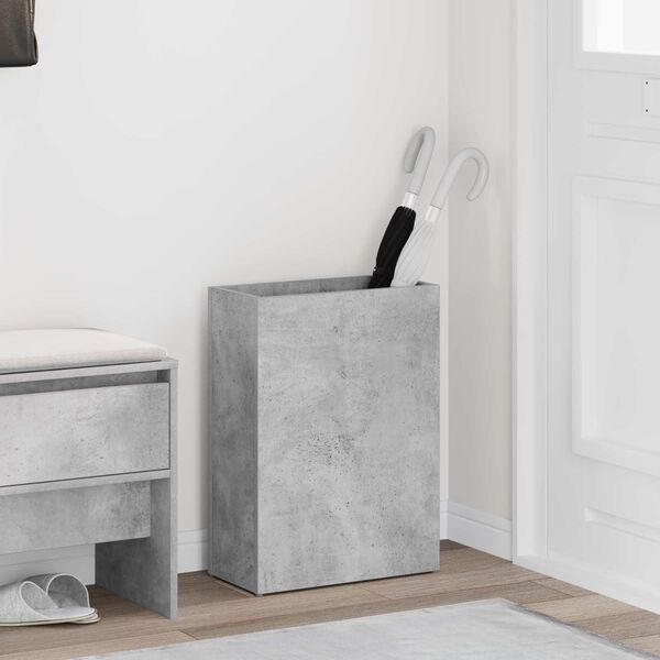 vidaXL Umbrella Stand Concrete Grey 40 x 20 x 55.5 cm Engineered Wood