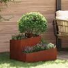 vidaXL Garden Planter Brown 60 x 60 x 50 cm Weathering Steel