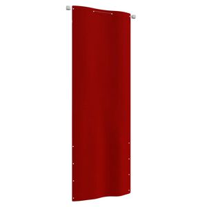 vidaXL Balcony Screen Red 80x240 cm Oxford Fabric