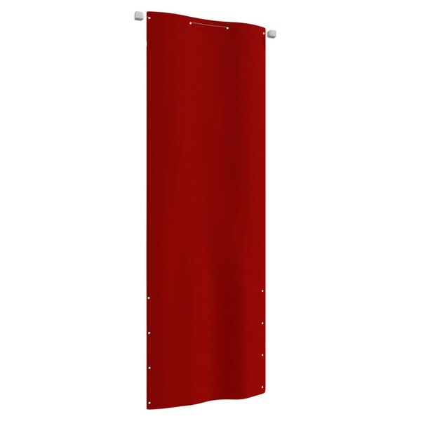 vidaXL Balcony Screen Red 80x240 cm Oxford Fabric