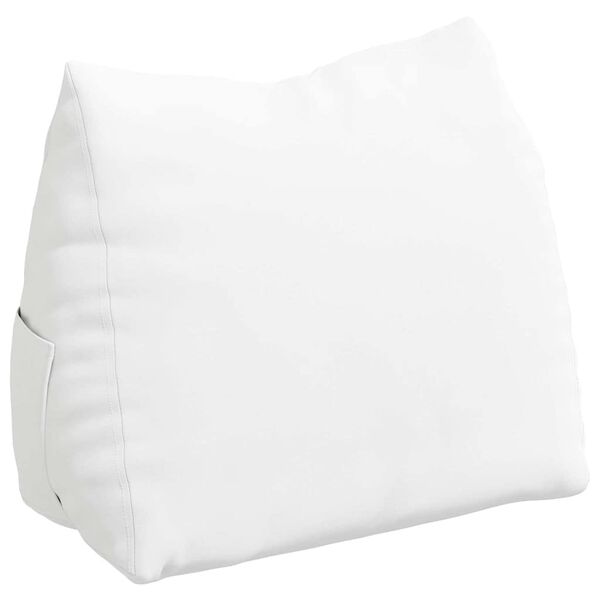 vidaXL Back Pillow White 60 x 20 x 50 cm Fabric