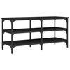 vidaXL Shoe Bench Black 100x38.5x49 cm Engineered Wood