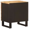 vidaXL Bedside Cabinet 2 pcs Brown 40 x 33 x 46 cm Solid Mango Wood