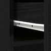 vidaXL Highboard Black Oak 37.5x35x180 cm Engineered Wood