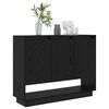 vidaXL Sideboard Black Oak 97 x 29 x 75 cm Engineered Wood