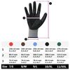 vidaXL Work Gloves 24 pcs Grey and Black 10 / XL Polyester