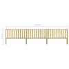 vidaXL Garden Fence Impregnated Pinewood 5.34x1.3 m