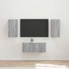 vidaXL TV Cabinet Set Wall-mounted 6 pcs Grey Sonoma Engineered Wood