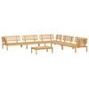 vidaXL Pallet Sofa Set | Natural Wood | Solid Acacia wood | Large | Modular