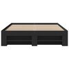 vidaXL Bed Frame without Mattress Black 135x190 cm Double Engineered Wood