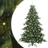 vidaXL Artificial Hinged Christmas Tree Green 210 cm PVC and Steel