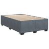 vidaXL Box Spring Bed with Mattress Dark Grey 120x200 cm Velvet