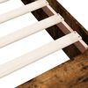 vidaXL Bed Frame without Mattress Smoked Oak 120x190 cm Small Double