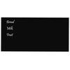 vidaXL Wall-mounted Magnetic Board Black 100x50 cm Tempered Glass