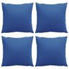 vidaXL Sofa Cushions 4 pcs Royal Blue 60x60 cm Fabric