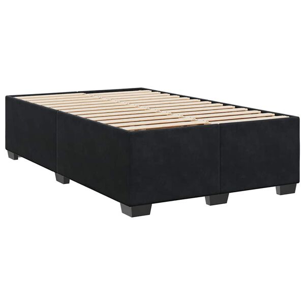 vidaXL Bed Frame without Mattress Black Double Velvet