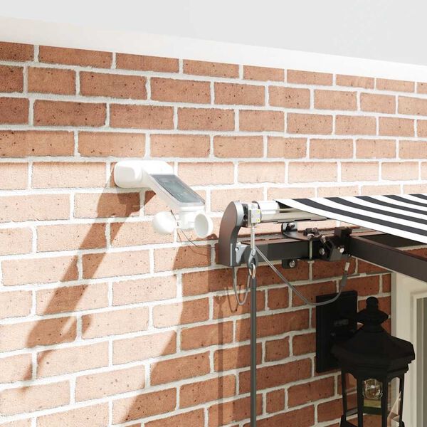 vidaXL Automatic Retractable Awning with LEDs Anthracite&White 400x300 cm